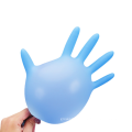 Disposable pvc gloves blue color